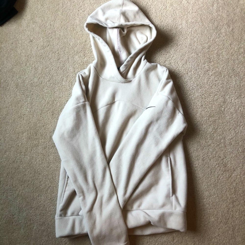 Fuzzy beige Nike sweatshirt, size Xs